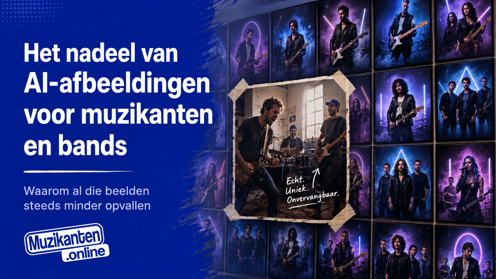 Het nadeel van AI-afbeeldingen voor muzikanten en bands